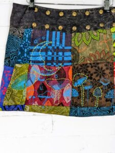 Cotton Wrap Short Skirt With Mushroom 🍄 Embroidery by Gringo image 2
