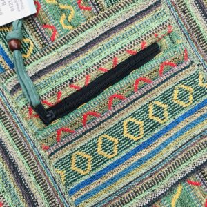 Assorted Cotton Gheri Stripe Shoulder Bag by Hippy Buddy image 9