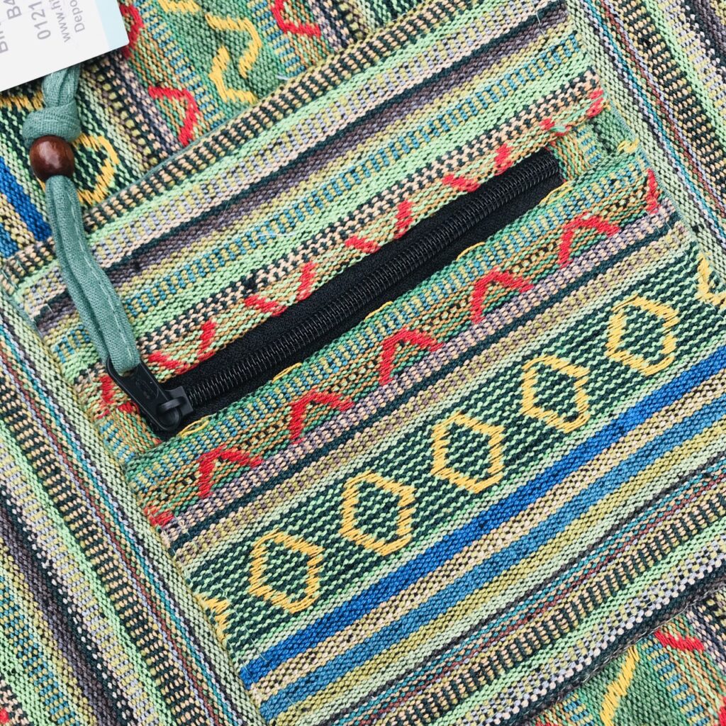 Assorted Cotton Gheri Stripe Shoulder Bag by Hippy Buddy image 9