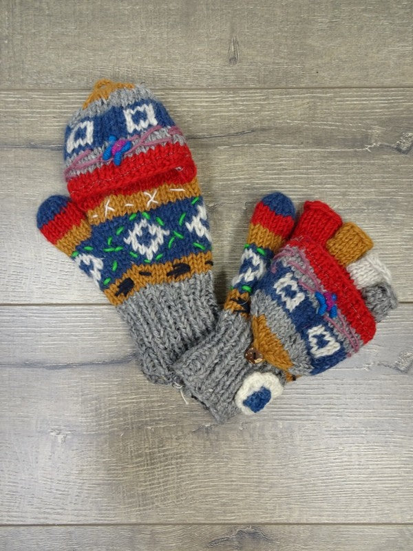 100% Wool Assorted Knit Hunt Gloves image 1