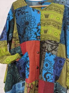 Patchwork Full Button Top image 1