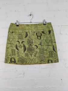 Screen print Short Wrap Skirt image 2