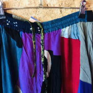 Assorted Rayon Bali Mid Length Patchwork Skirt image 2