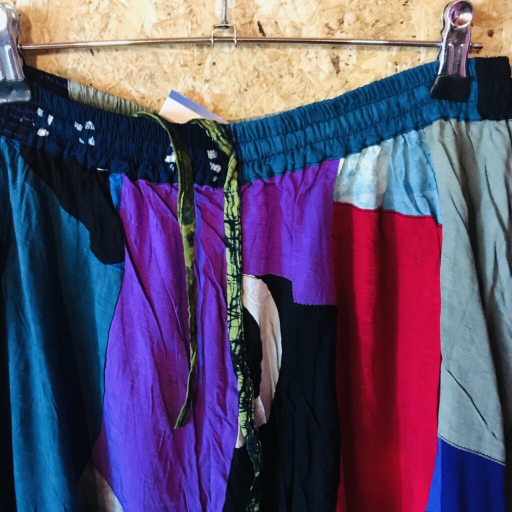 Assorted Rayon Bali Mid Length Patchwork Skirt image 2