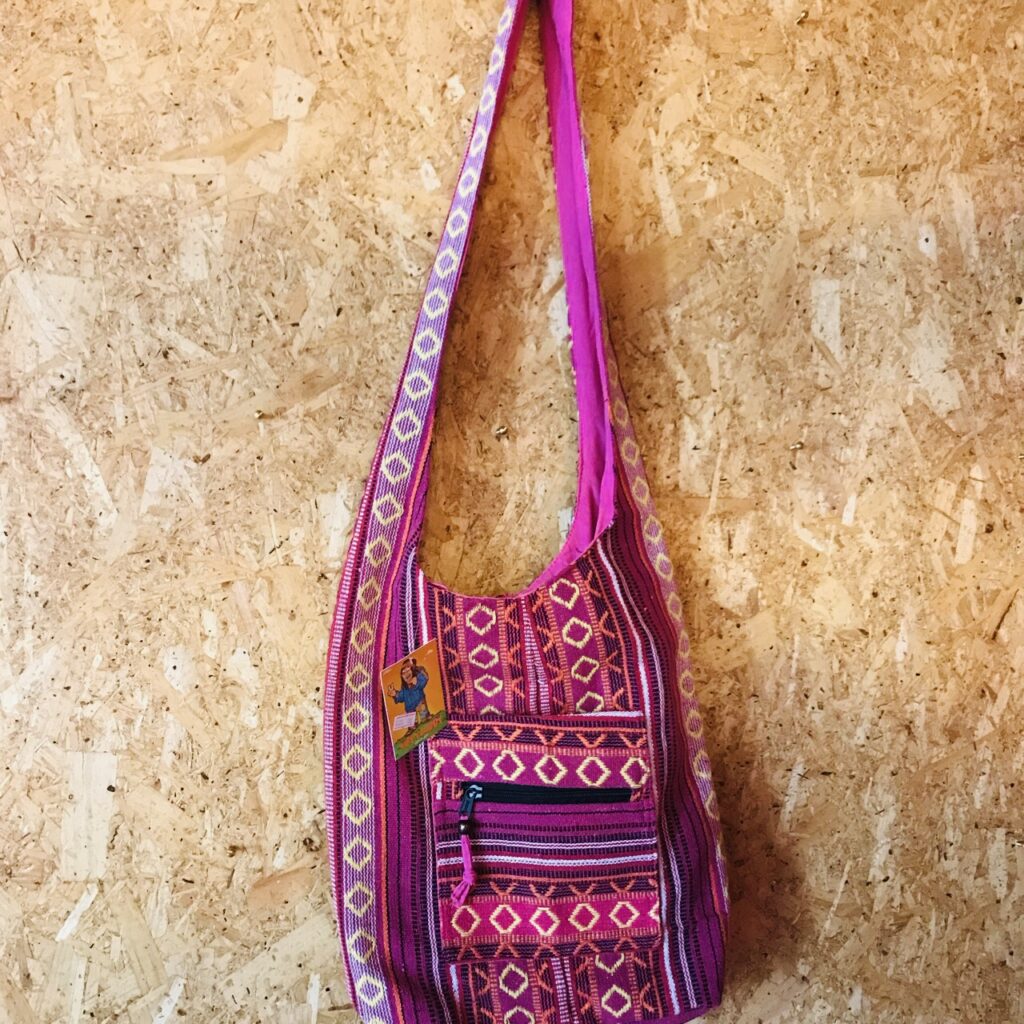 Assorted Cotton Gheri Stripe Shoulder Bag by Hippy Buddy image 2