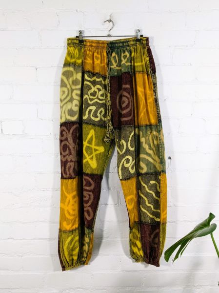 Cotton Patchwork Aladdin Pants By Gringo image 0