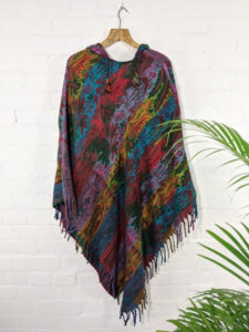 V Shaped Hooded Poncho image 0