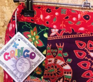 Cotton Patchwork Elephant Print Wrap Skirt by Gringo image 2