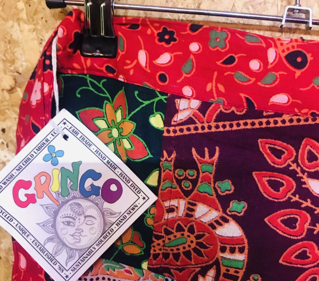 Cotton Patchwork Elephant Print Wrap Skirt by Gringo image 2