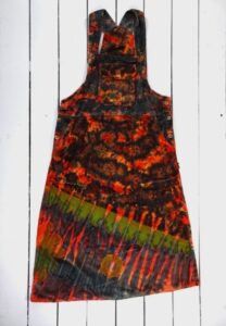 Velvet Long Dungaree Dress - 100% Cotton image 0