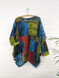Patchwork Full Button Top image 0