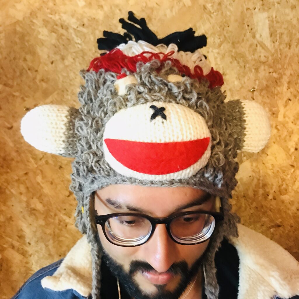 100% Wool Crazy Monkey Hat image 0