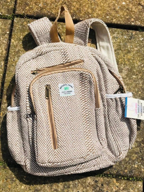 Natural Hemp Backpack image 0