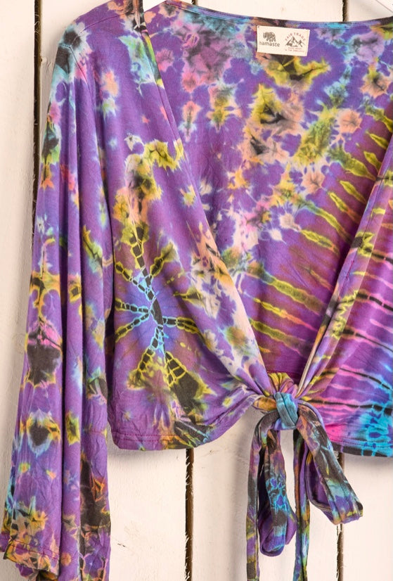 Viscose Tie Dye Wrap Top by Namaste image 4