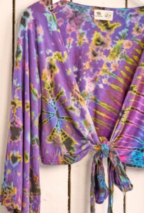 Viscose Tie Dye Wrap Top by Namaste image 4