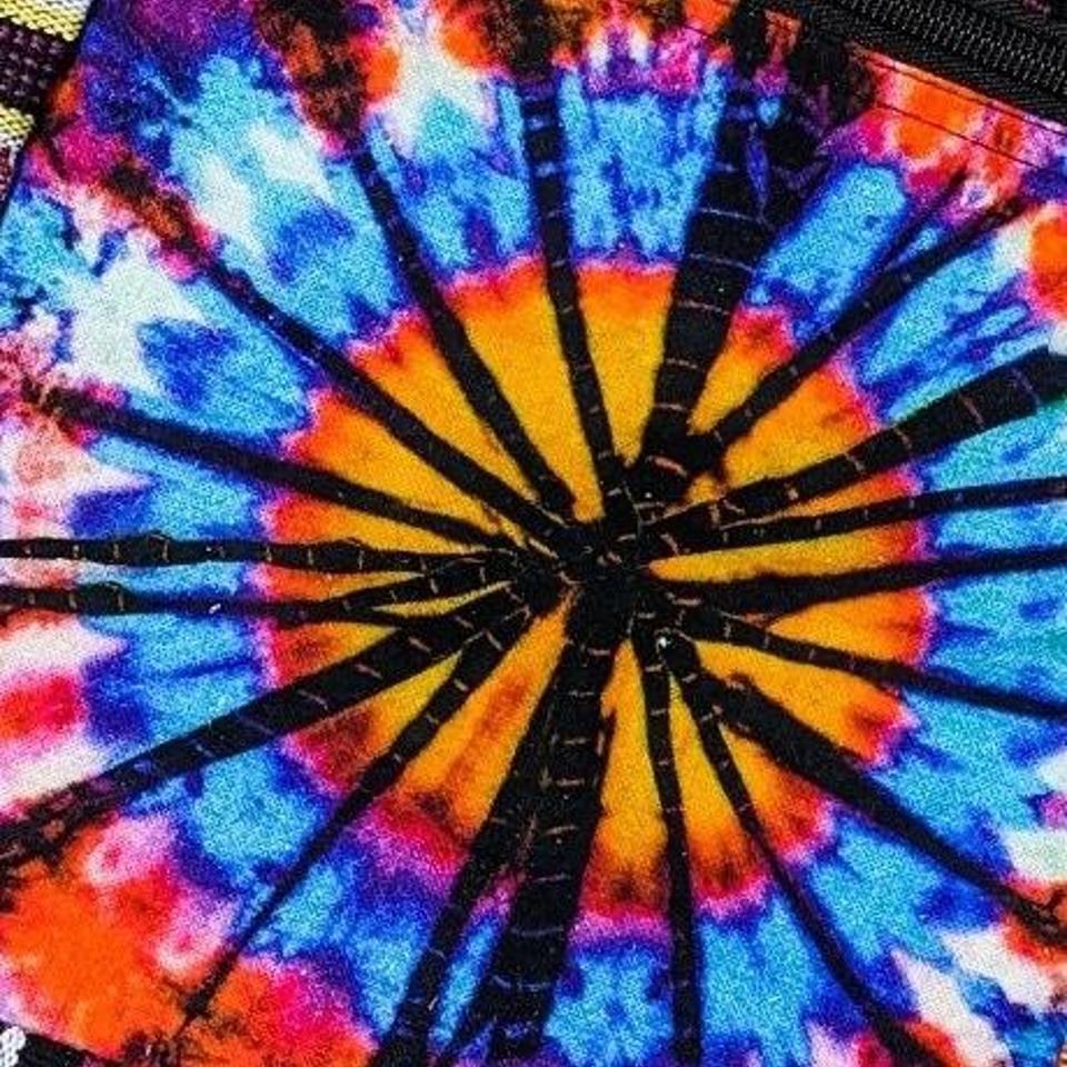 Cotton Patchwork Shoulder Bag With Tie Dye Detail by Gringo image 1