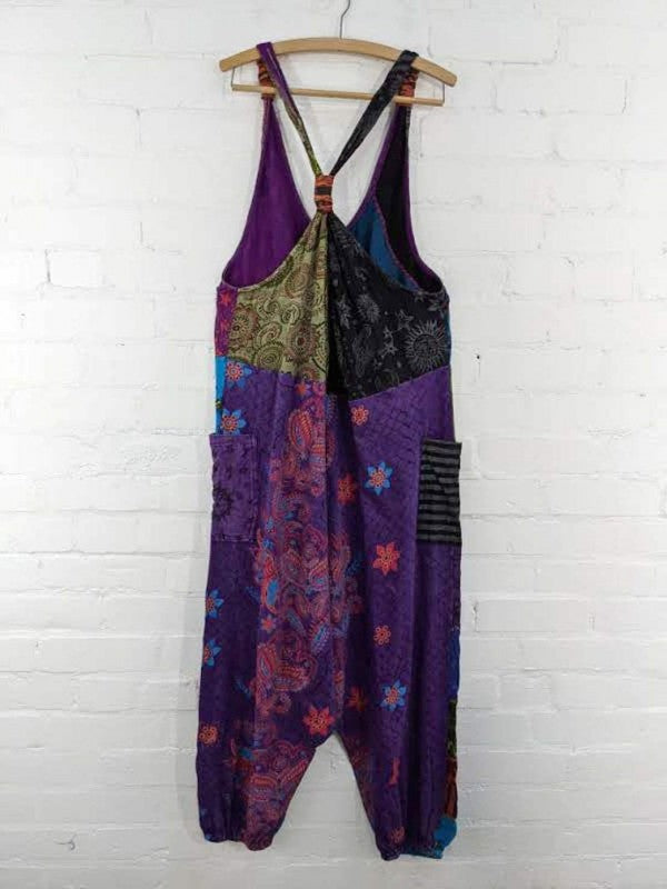 Patchwork Dungaree-Jumpsuit image 1