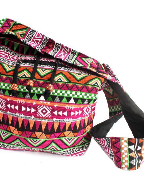 Jacquard Shoulder Bag Pink Multi