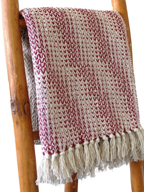 Boho Comfort Throws - Ruby Two Tone