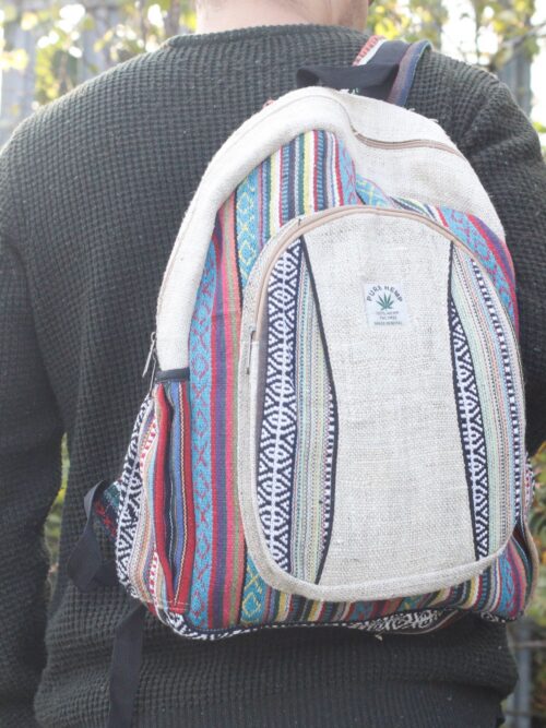 Large Backpack - Hemp- Cotton (assorted)