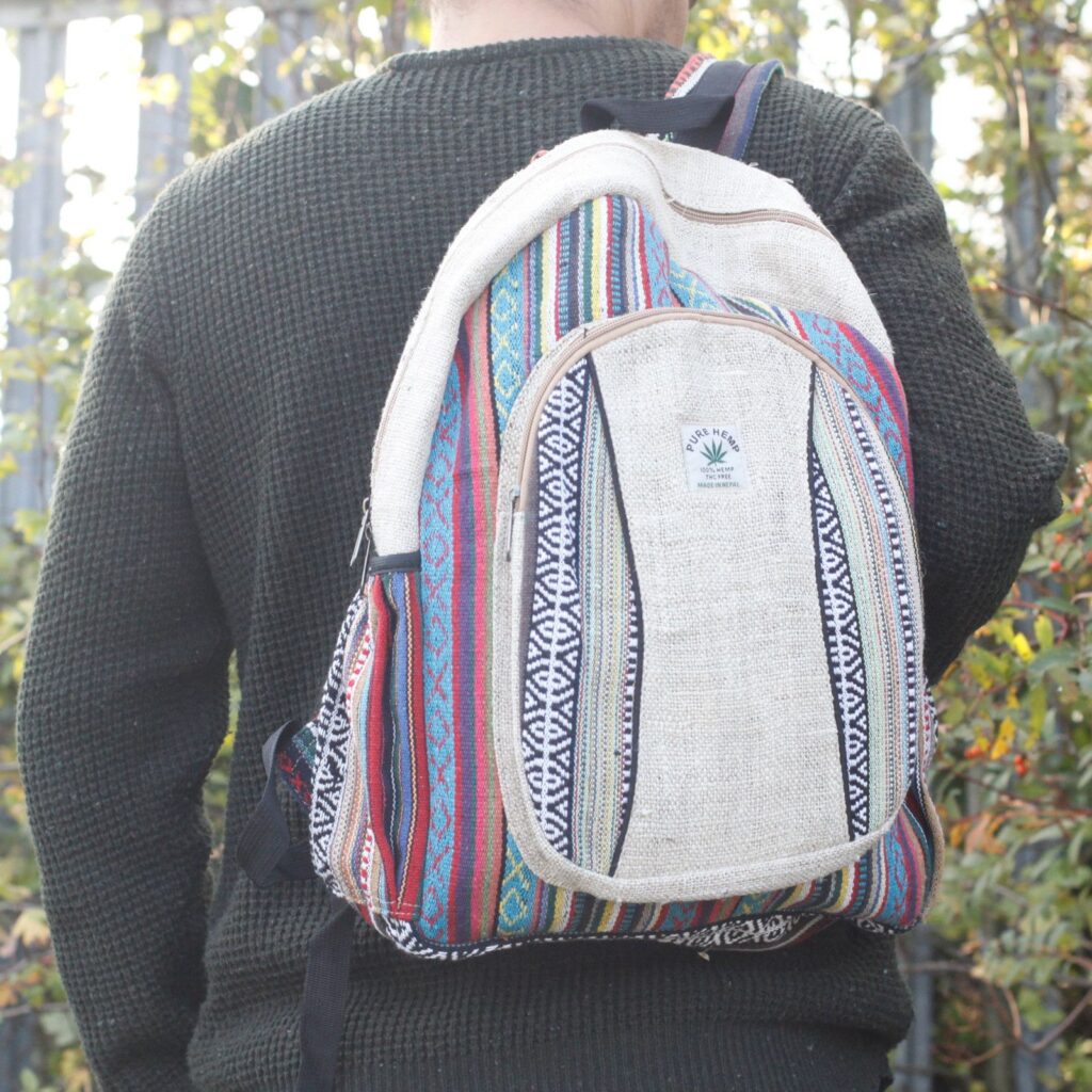 Large Backpack - Hemp- Cotton (assorted)