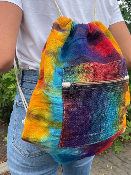 Tiedye Hemp String Bag