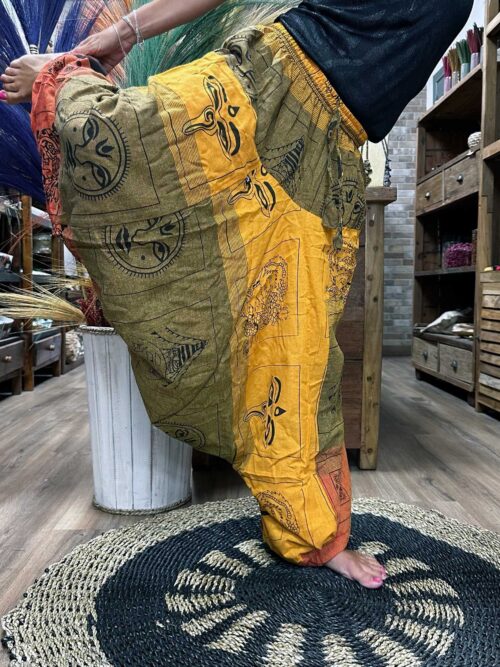 Harem Aladdin Himalayan Print on Orange