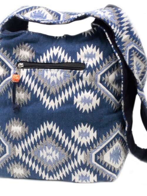 Nepalese Shoulder Bag Navy Blue