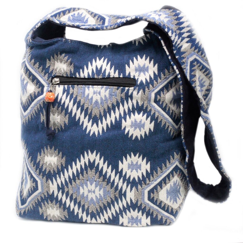 Nepalese Shoulder Bag Navy Blue