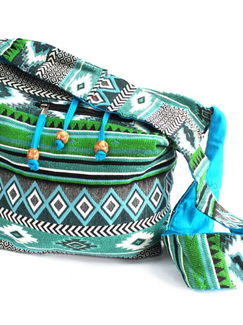 Jacquard Shoulder Bag Green Multi