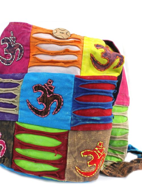 Cotton Shoulder Bag Ohm Detailing