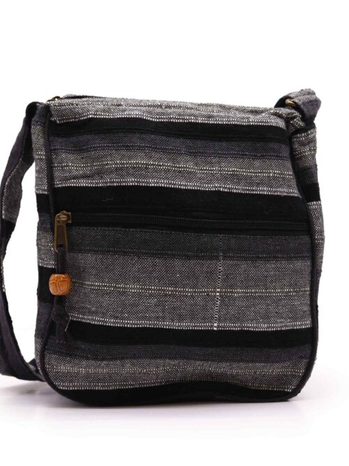 Nepalese Square Shoulder Bag Mountain Granite