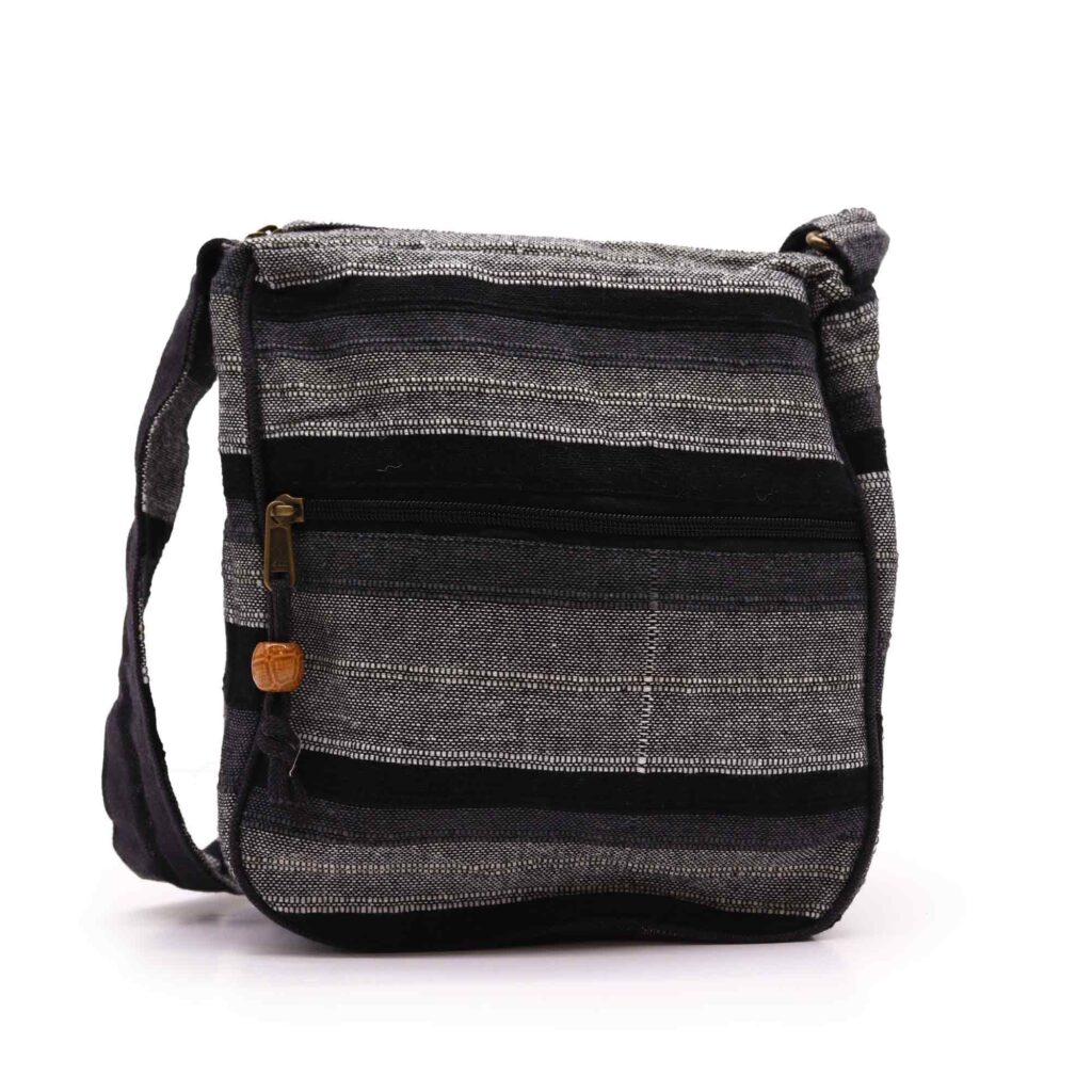 Nepalese Square Shoulder Bag Mountain Granite