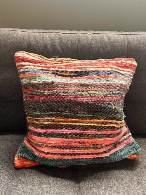 40x40cms Assorted Rag Rug Cushion Covers - Multicoloured