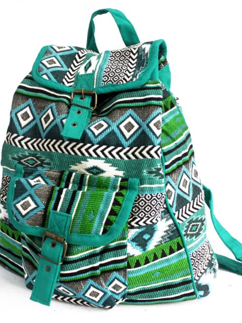 Jacquard Backpack Green Multi