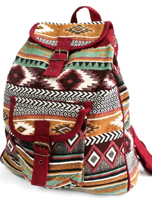 Jacquard Backpack Chocolate Multi