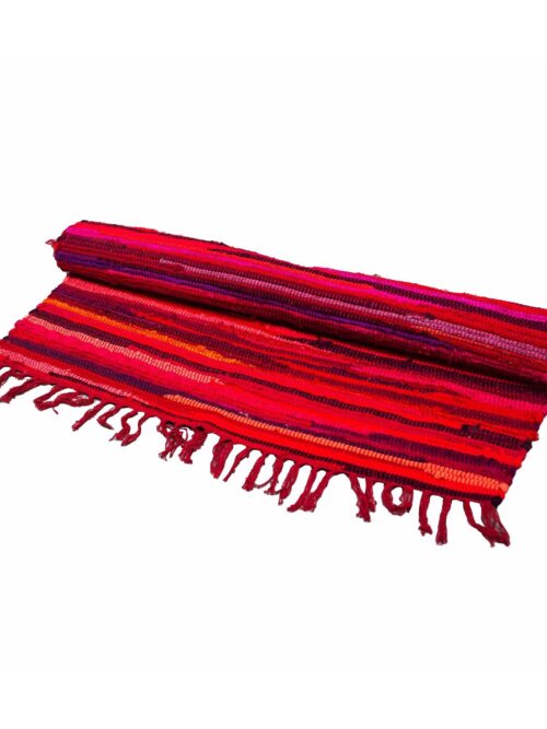 Small Rag Rug - 50x90cm - premium quality - Shocking Pinks