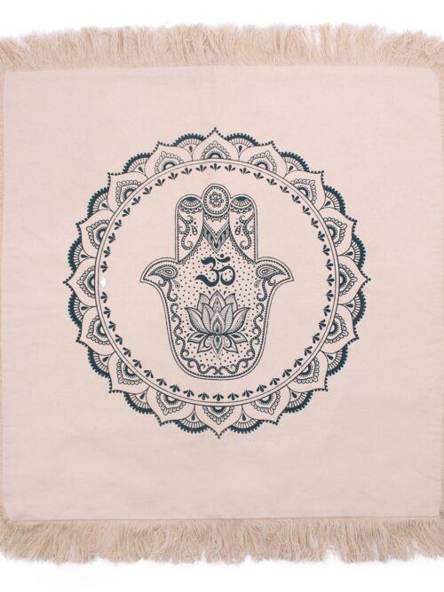 Hamsa Mandala  Cushion - 60x60cm - green