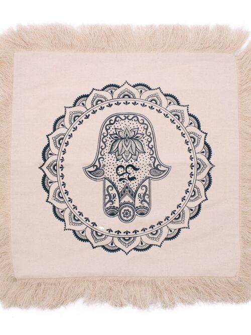 Hamsa Mandala  Cushion - 45x45cm - green
