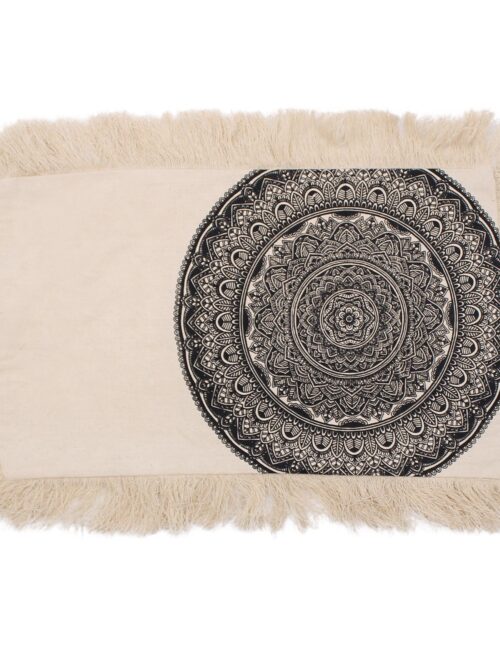 Traditional Mandala  Cushion - 30x50cm - black