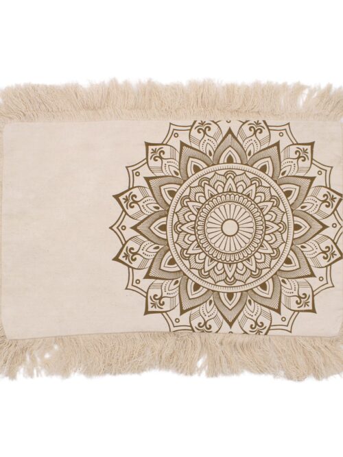 Lotus Mandala  Cushion - 30x50cm - bronze