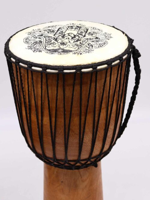 Hamsa Wide Top Djembe Drum - 22cm