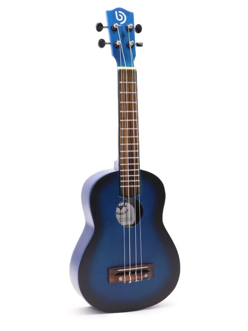 Artisan Made Ukulele - Blue Sunburst Sunburst Finish (4 String)