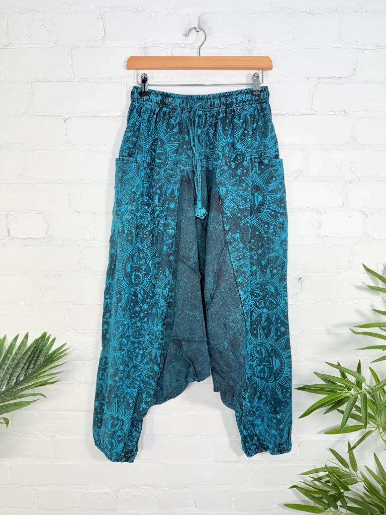 Nepalese Harem Pant with Sun Print Detailing by Gringo