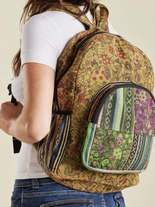 Mushroom 🍄 Print Backpack by Namaste